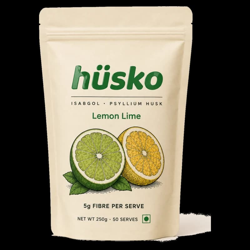 A 250 g hüsko Lemon Lime standing refill pouch